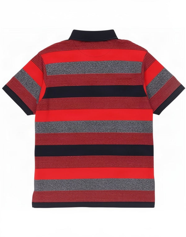 Polo da uomo dalla vestibilità regolare Pierre Cardin, in cotone a righe rosse grandi