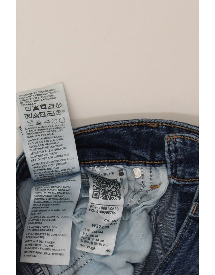 LEVI'S Womens 711 Skinny Jeans W27 L30 Blue Cotton Vintage Levi's and Second-Hand Levi's from Messina Hembry 
