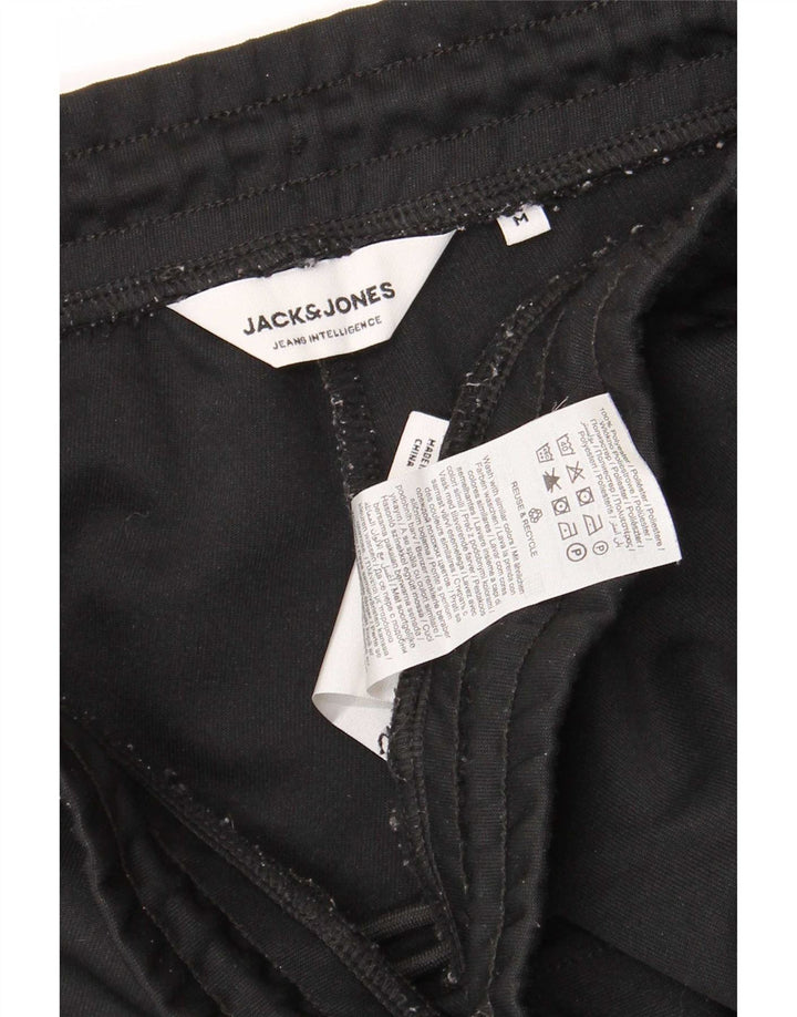 Pantaloncini sportivi regolari da uomo Jack & Jones, poliestere nero medio