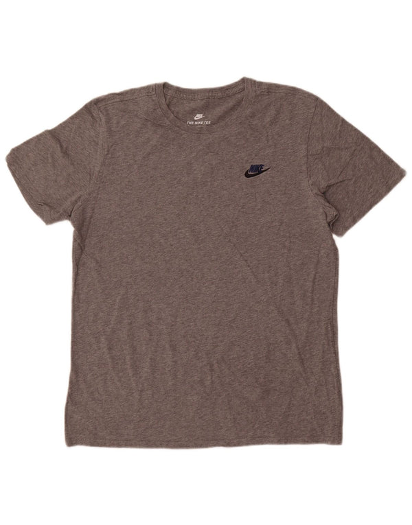T-shirt grafica Nike da uomo con taglio atletico, taglia grande, in cotone grigio