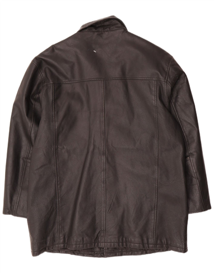 Giacca in pelle da uomo Angelo Litrico UK 42 XL Pelle nera