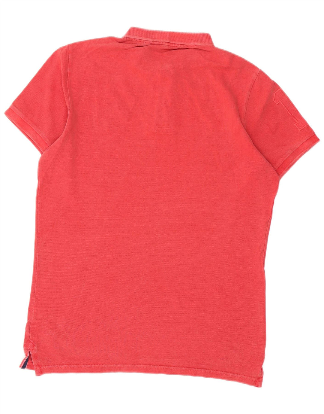 Polo da uomo Superdry in cotone rosso medio