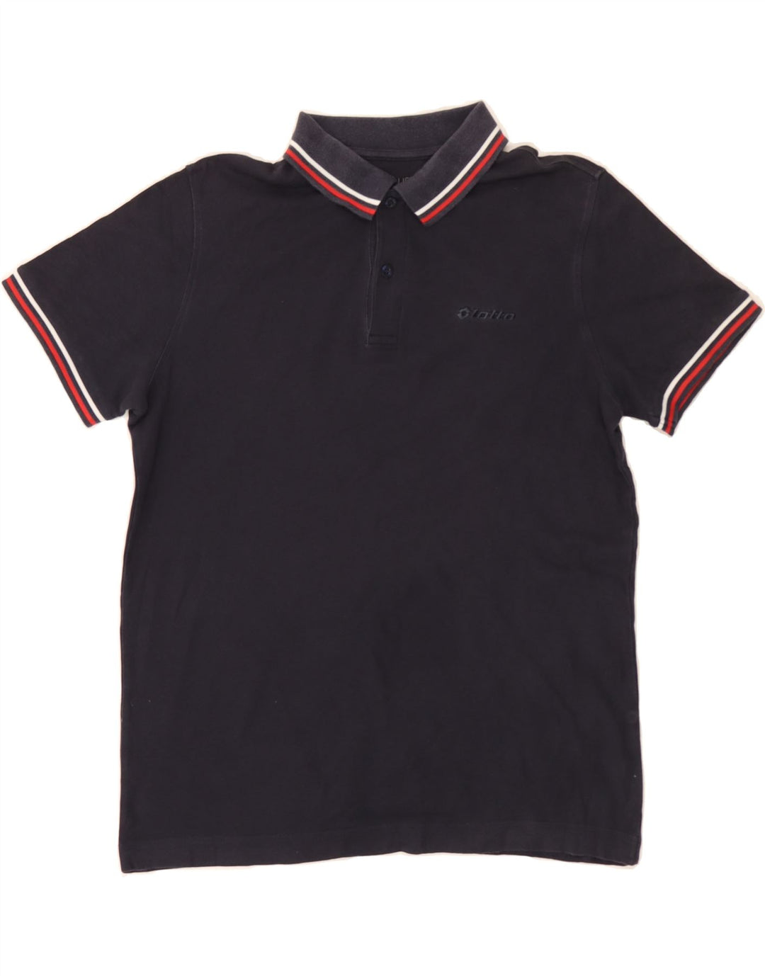 LOTTO Mens Polo Shirt Large Navy Blue Vintage Lotto and Second-Hand Lotto from Messina Hembry 
