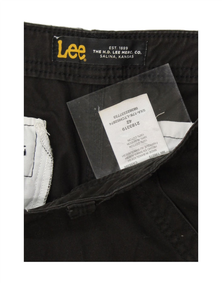 LEE Mens Cargo Shorts W42 2XL Black Cotton Vintage Lee and Second-Hand Lee from Messina Hembry 