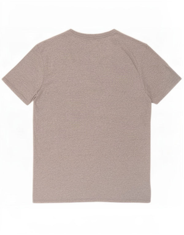 Nike - T-shirt grafica da uomo con taglio atletico, grande, in cotone chiazzato grigio