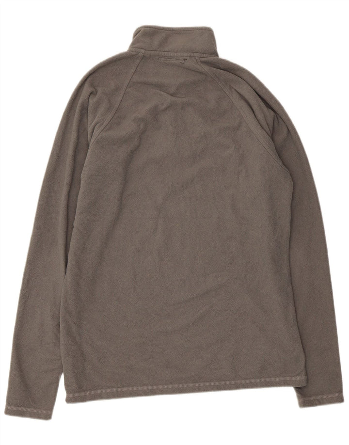 Maglione in pile da uomo Rohan con bottone e collo piccolo in poliestere grigio