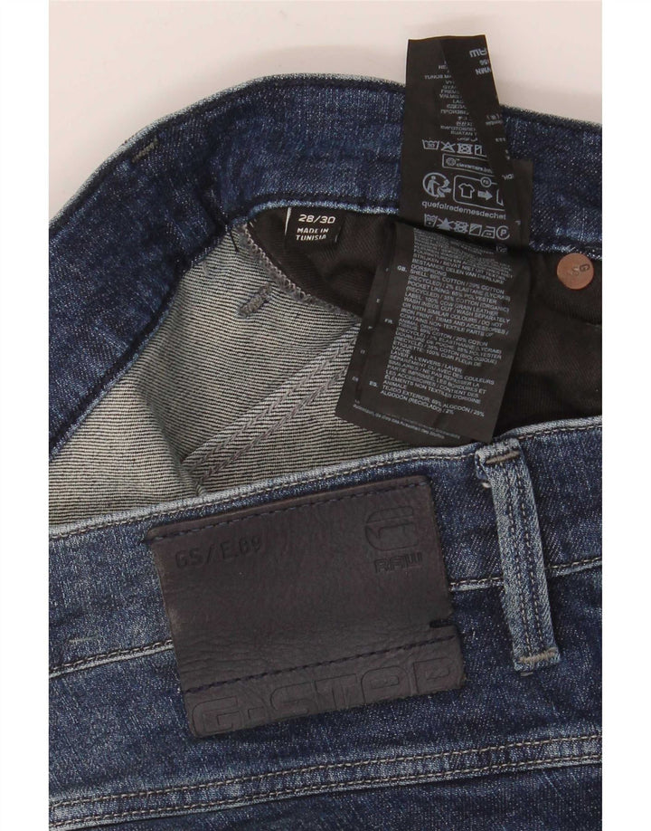 Jeans slim invecchiati da donna G-Star W28 L30 cotone blu