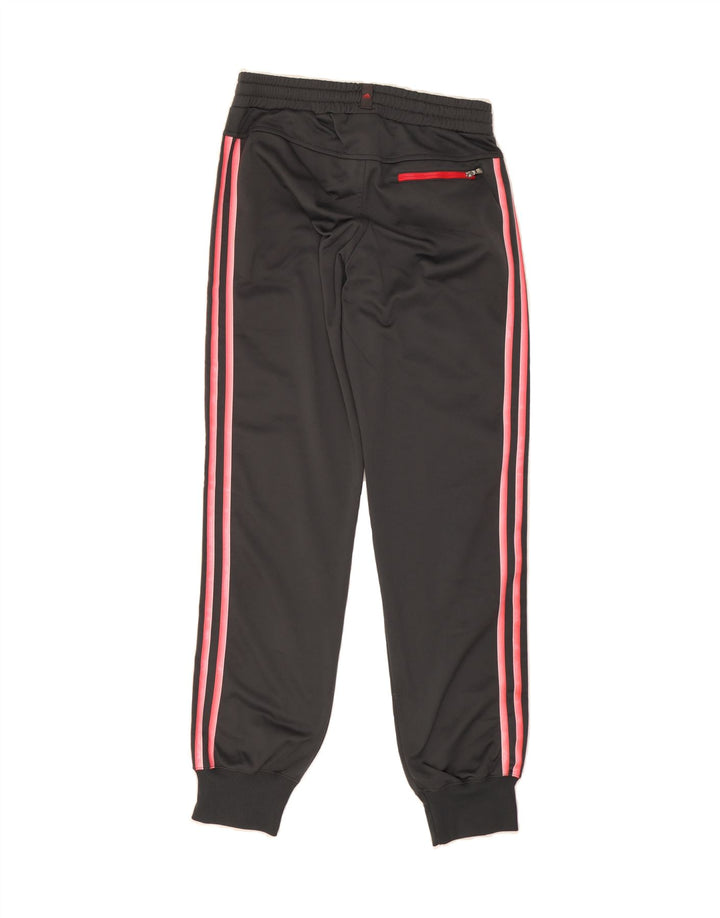 ADIDAS Womens Tracksuit Trousers Joggers UK 12 Medium  Black Polyester Vintage Adidas and Second-Hand Adidas from Messina Hembry 