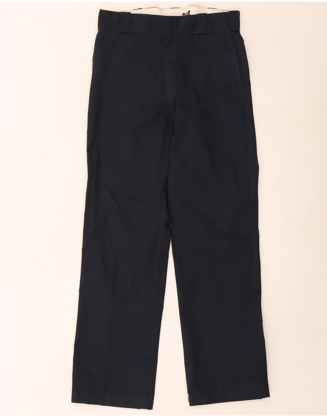 Pantaloni chino dritti da uomo Dickies W31 L32 poliestere blu navy