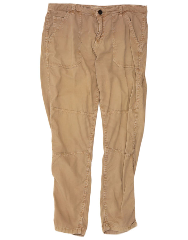Pantaloni casual da donna Fat Face UK 12 Medium W34 L29 Cotone beige