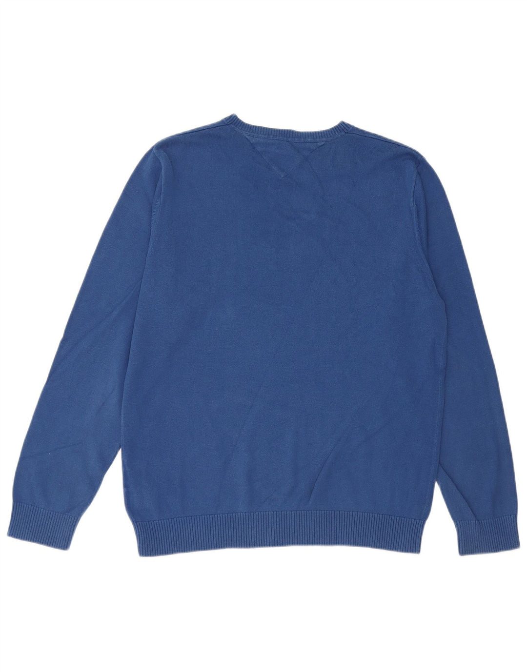 Maglione maglione girocollo da uomo vestibilità regolare Tommy Hilfiger cotone blu medio