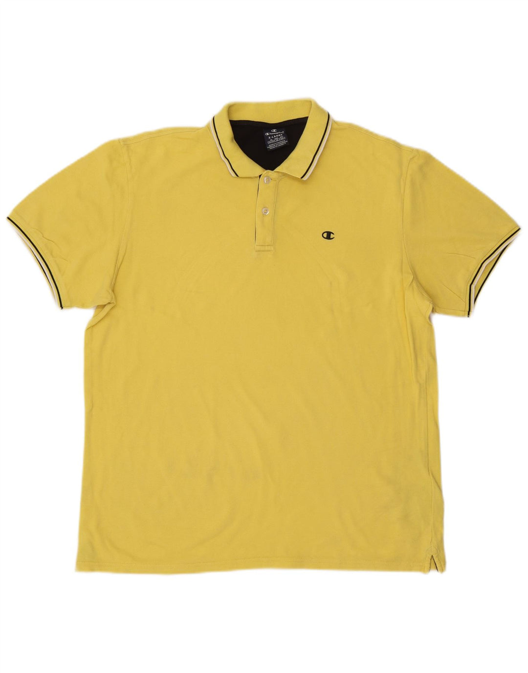 Polo da uomo CHAMPION XL in cotone giallo