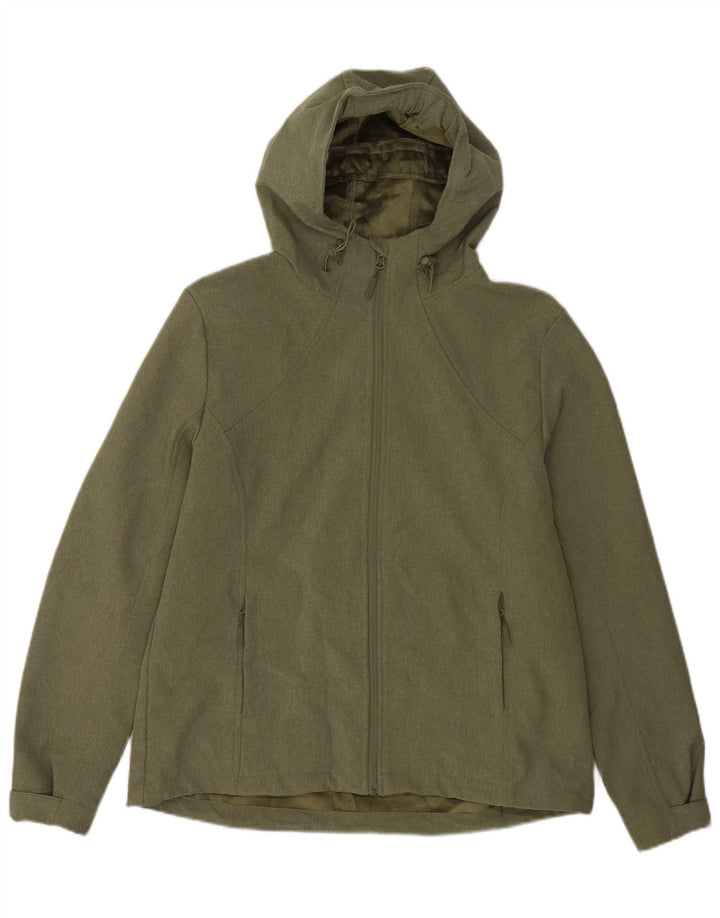 Giacca a vento con cappuccio da donna Mountain Warehouse UK 16 Large Verde