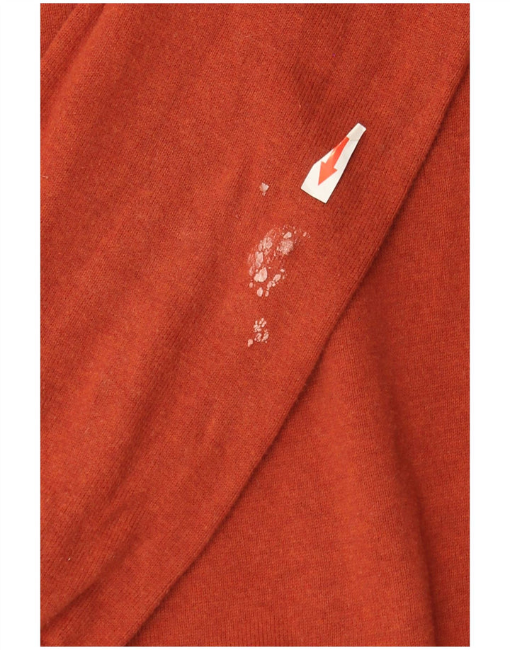 Maglione da uomo Marks & Spencer con scollo a barca in cotone marrone medio