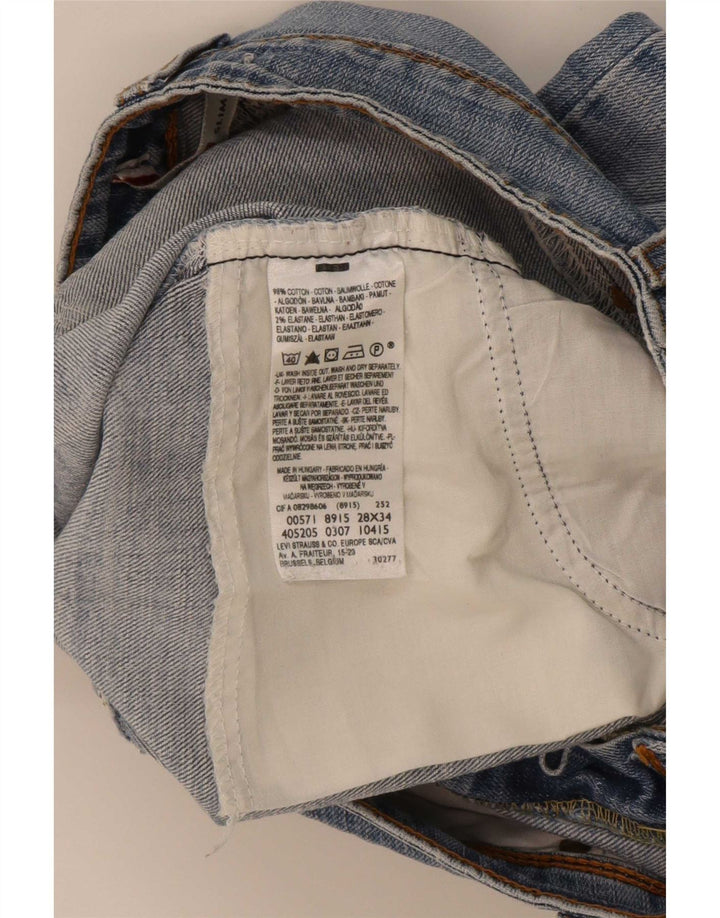 Jeans Levi's 571 Slim da donna W28 L31 in cotone blu
