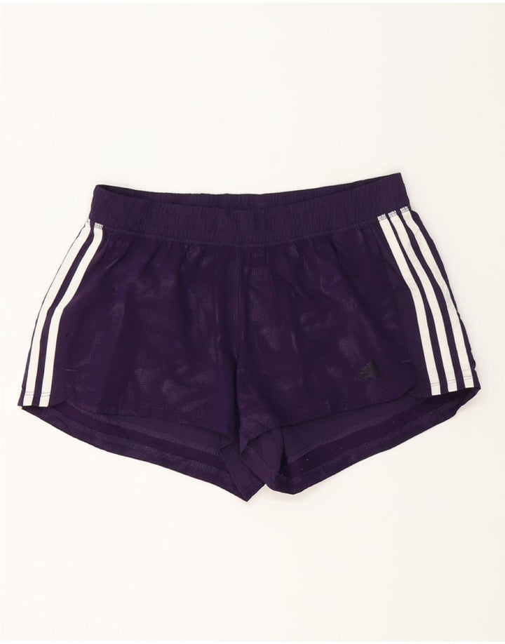 Pantaloncini sportivi ADIDAS Climalite da donna UK 12/14 Poliestere viola medio