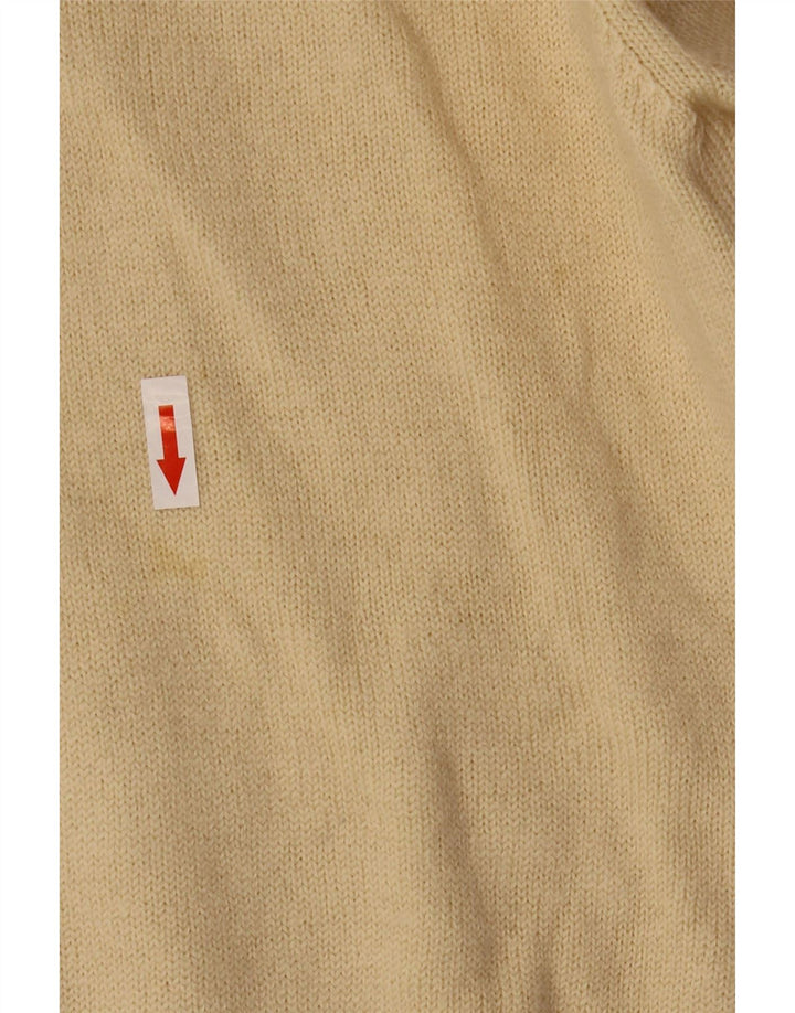 Maglione corto da donna Gran Sasso con collo alto UK 10 piccolo Beige