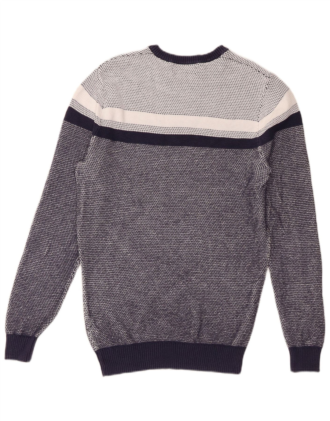 Maglione maglione girocollo da uomo Marks & Spencer blu Harbour piccolo blu navy