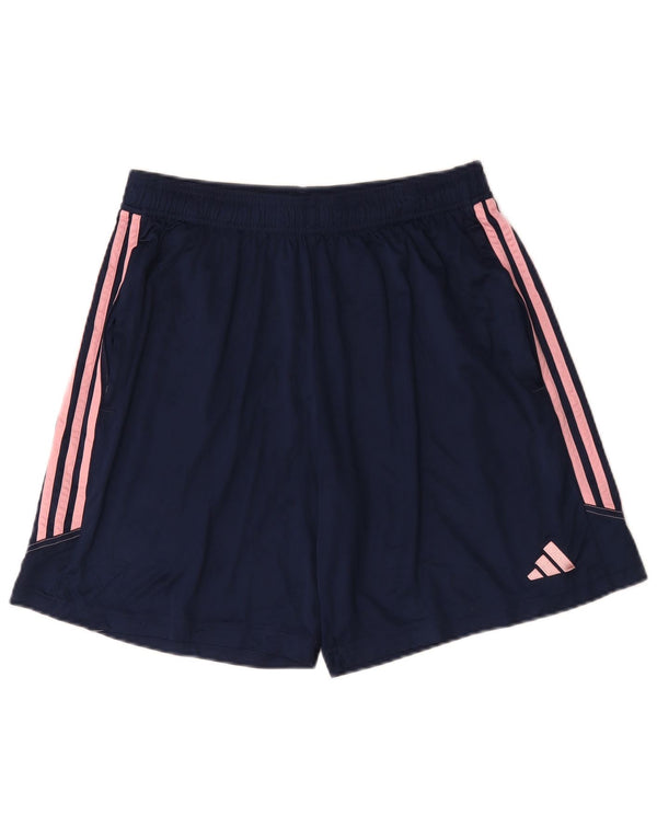 Pantaloncini sportivi Adidas Aeroready da donna UK 18 XL blu navy poliestere