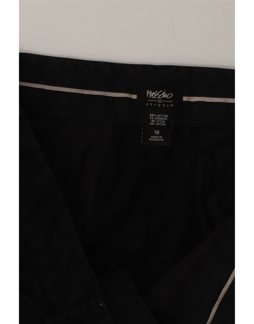 Pantaloni casual bootcut da donna MOSSIMO US 16 2XL W38 L32 Cotone nero