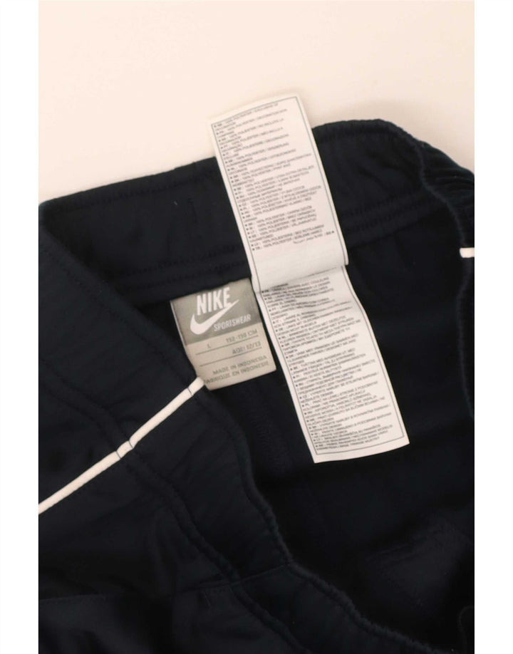 Pantaloni della tuta da ragazza Nike 12-13 anni Large in poliestere blu navy