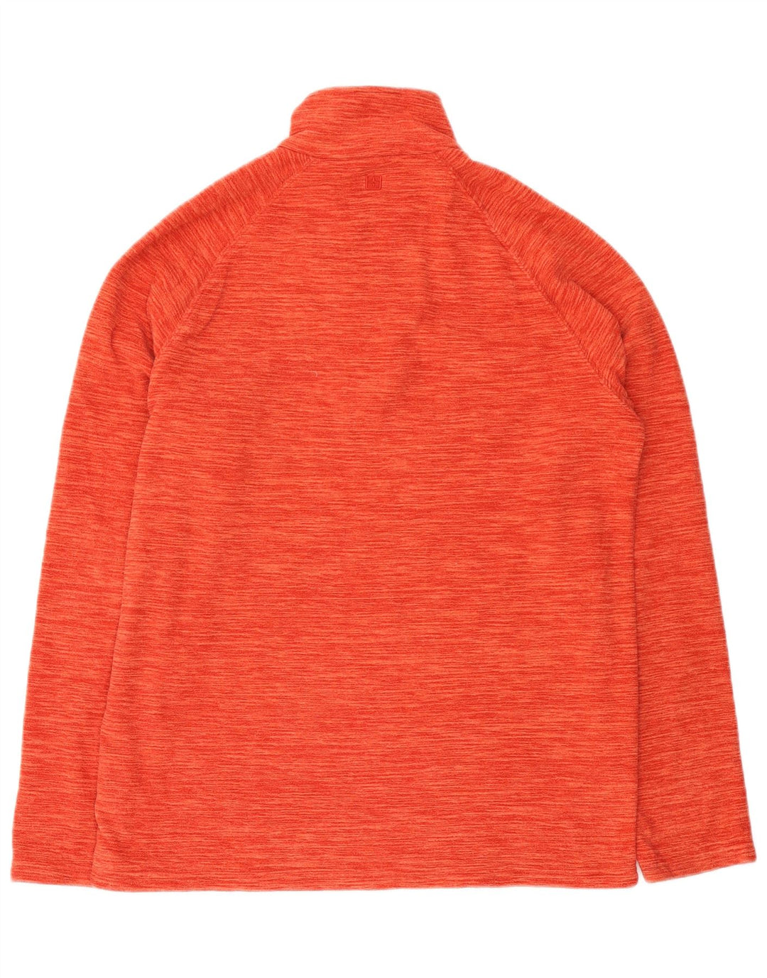 Maglione in pile da uomo con zip e collo Mountain Warehouse, arancione medio screziato