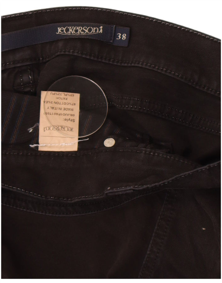 Jeans dritti da uomo Jeckerson W38 L30 cotone nero