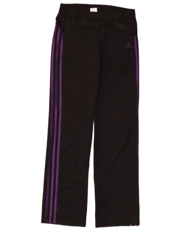 Leggings grafici da donna Adidas UK 14 grande poliestere nero