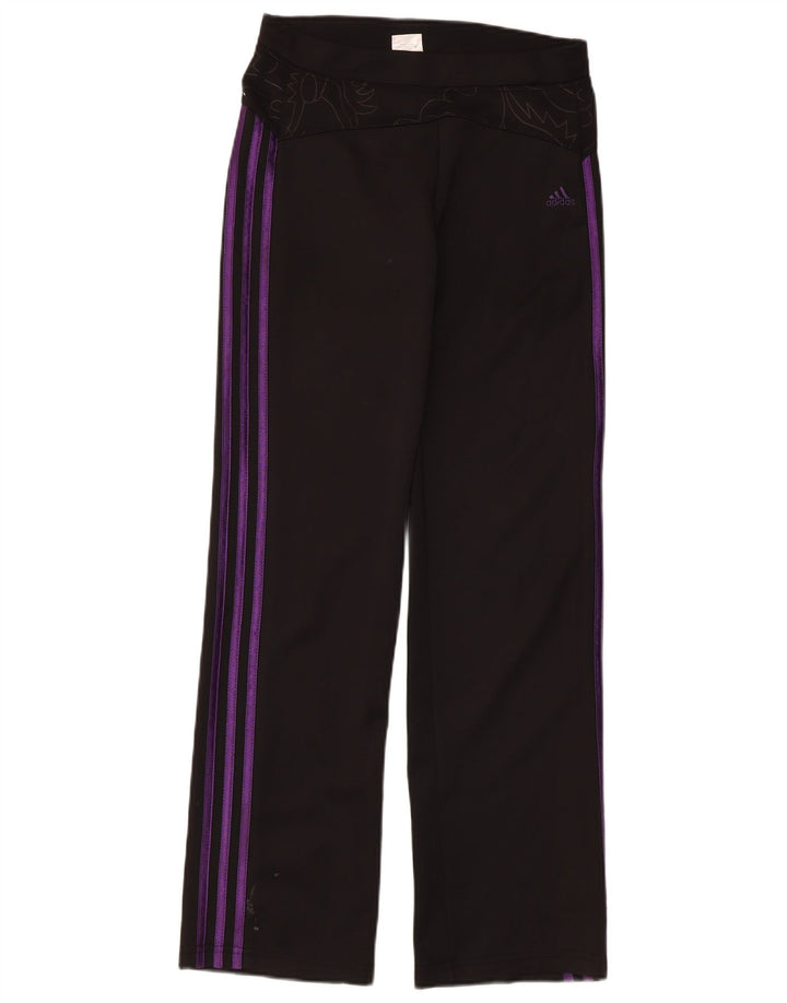 Leggings grafici da donna Adidas UK 14 grande poliestere nero