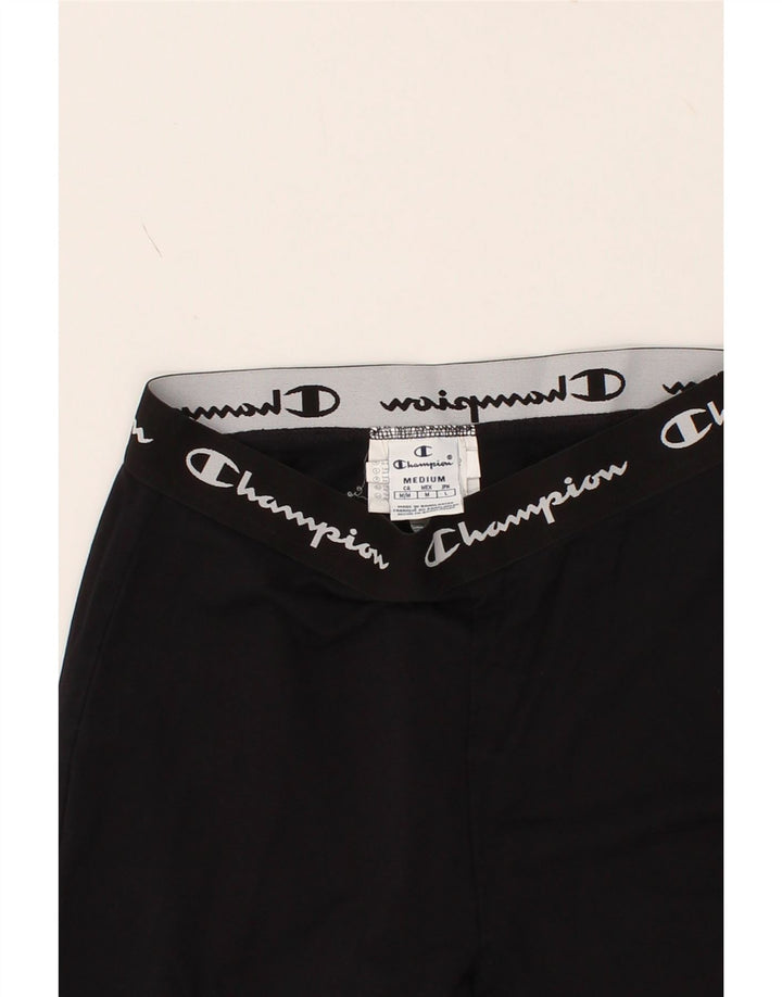 CHAMPION Womens Graphic Tracksuit Trousers Joggers UK 12 Medium  Black Vintage Champion and Second-Hand Champion from Messina Hembry 