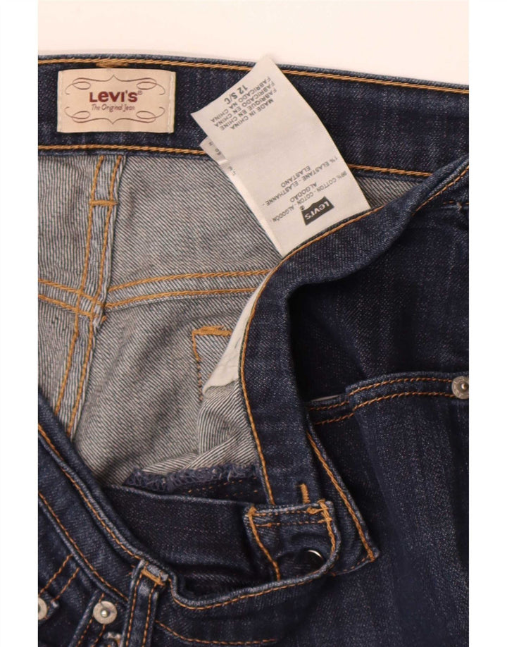 Jeans Bootcut da donna Levi's US 12 Large W32 L30 Cotone blu navy