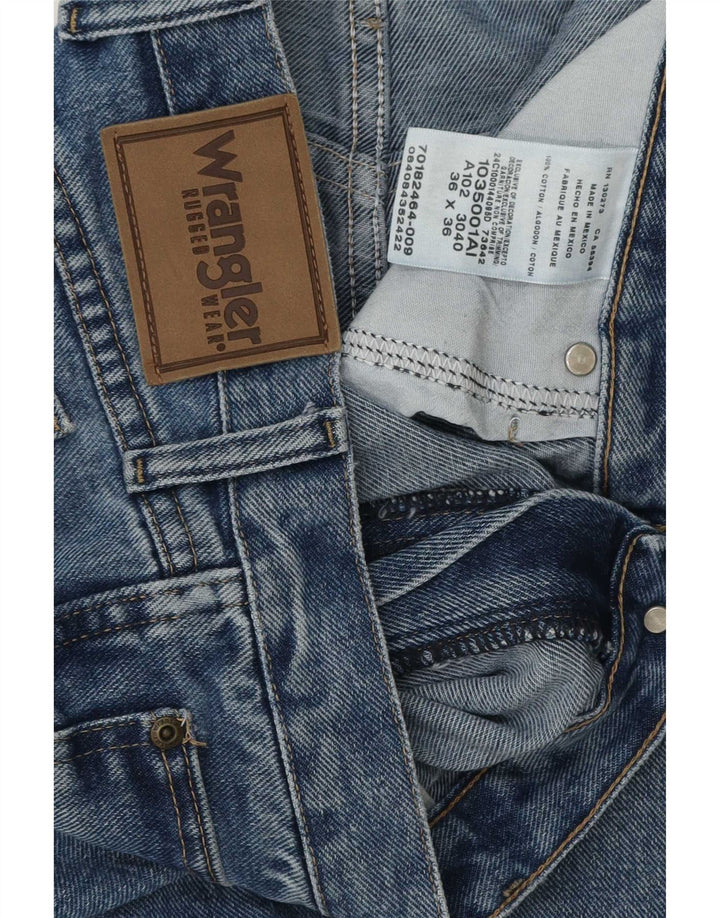 Jeans dritti da uomo Wrangler W36 L36 cotone blu