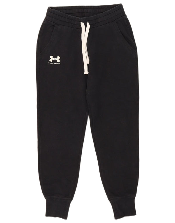Pantaloni da tuta da donna Under Armour da jogging UK 6 XS cotone nero