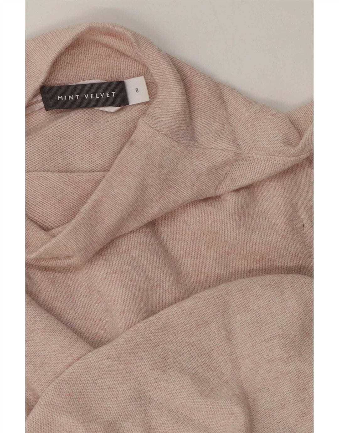 MINT VELVET Top da donna a maniche lunghe UK 8 piccolo rosa