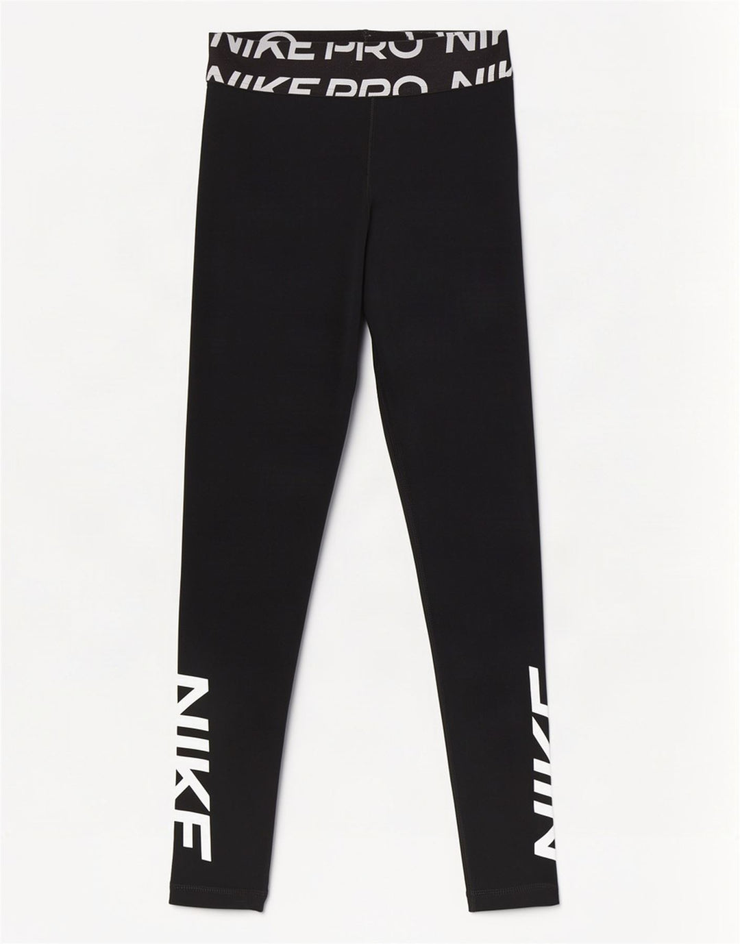 Leggings grafici Nike da donna Dri Fit UK 8 piccoli poliestere nero