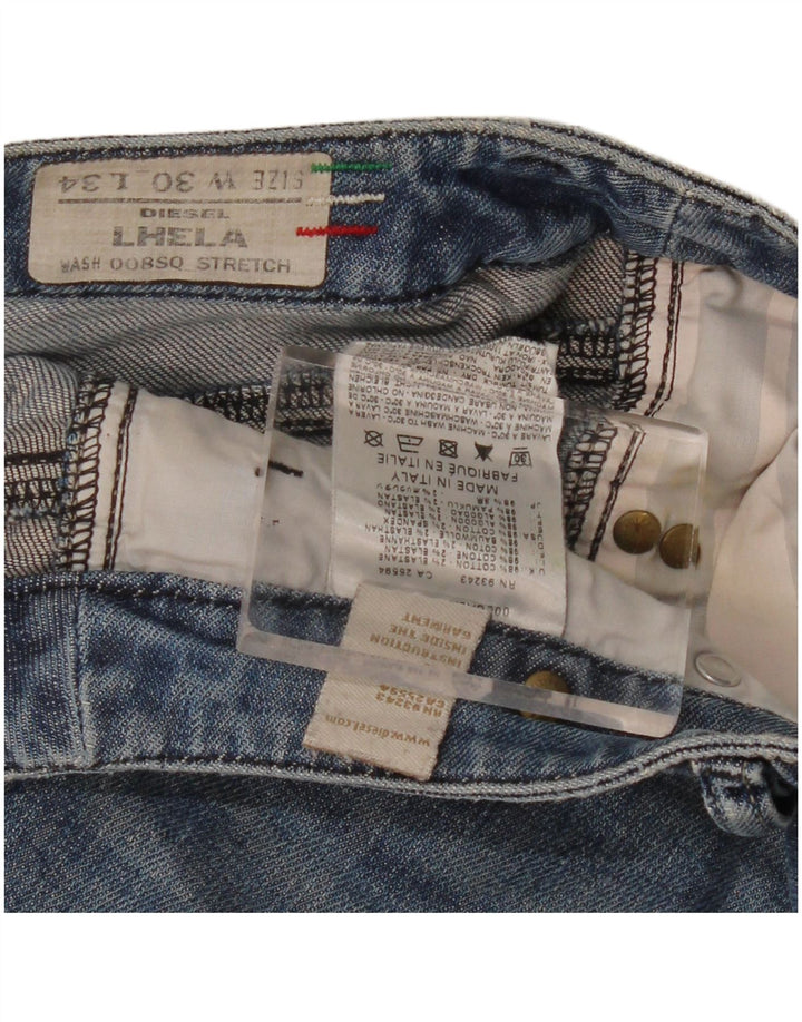 Jeans dritti effetto consumato Lhela da donna Diesel W30 L34 cotone blu