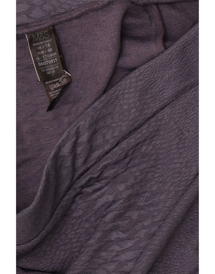 Gonna a tubino da donna Marks & Spencer UK 18 XL W36 Poliestere grigio