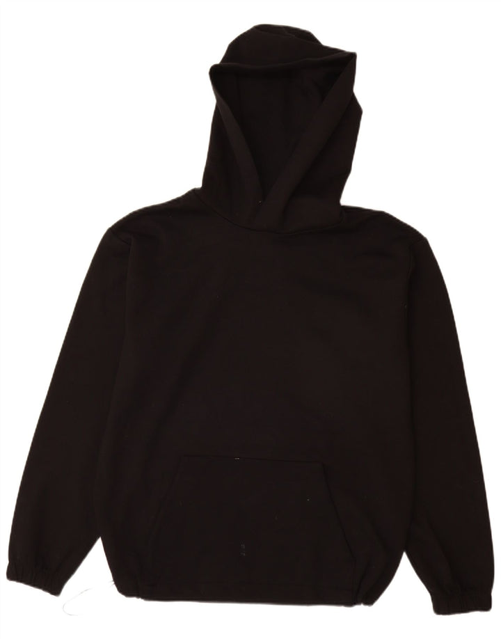 Felpa con cappuccio da uomo Zara piccola in cotone nero