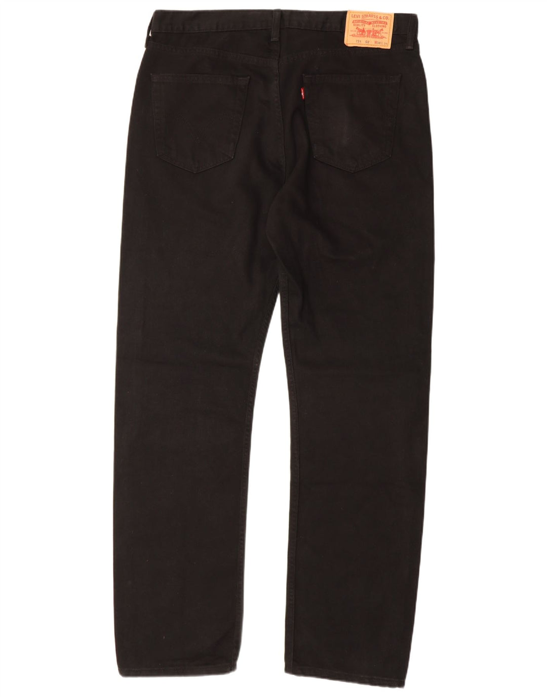 Levi's Uomo 751 Jeans dritti W38 L34 Cotone Nero