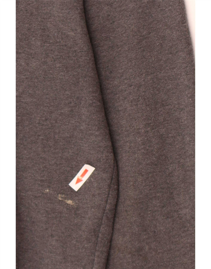 Maglione con cappuccio e zip da uomo Starter grande in cotone grigio