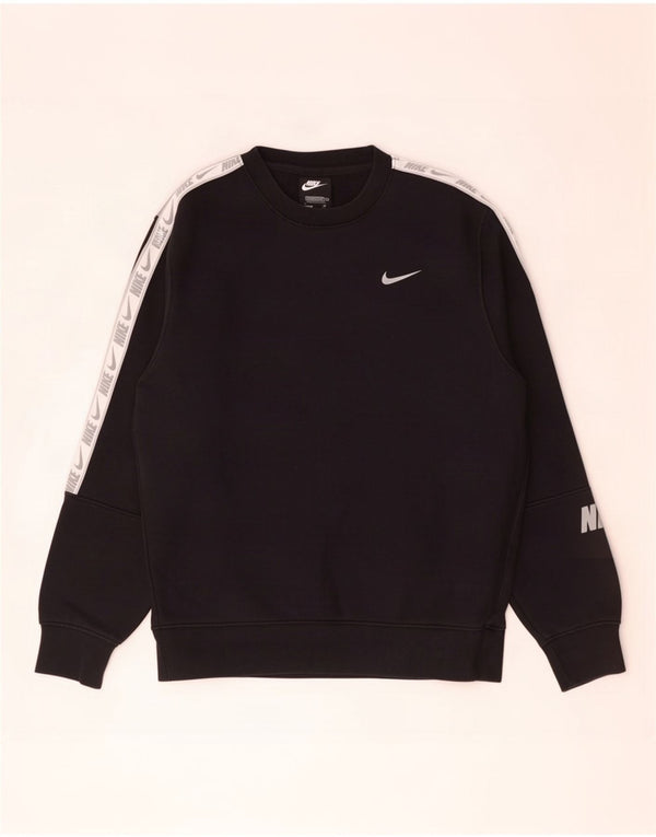 Felpa Nike da uomo con vestibilità grafica standard, maglione piccolo, colore nero