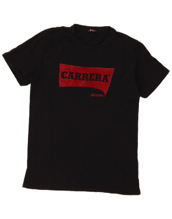 T-shirt grafica da uomo Carrera Top grande nera