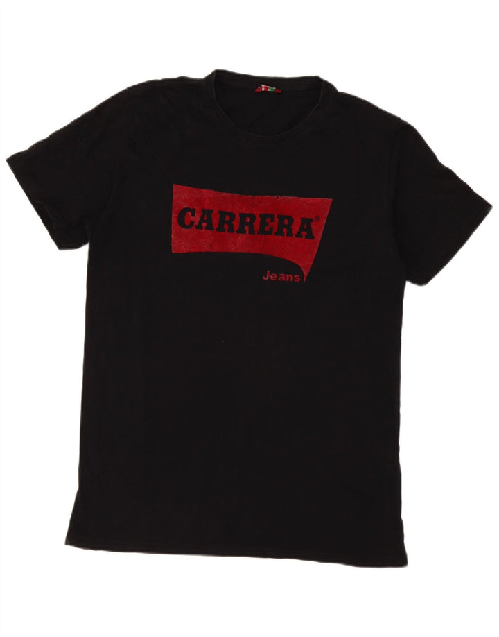 T-shirt grafica da uomo Carrera Top grande nera