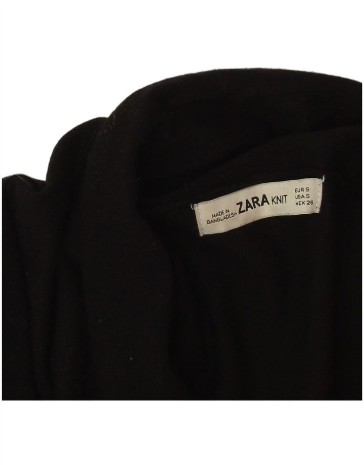 Maglione cardigan aperto oversize lungo da donna Zara UK 10 piccolo nero