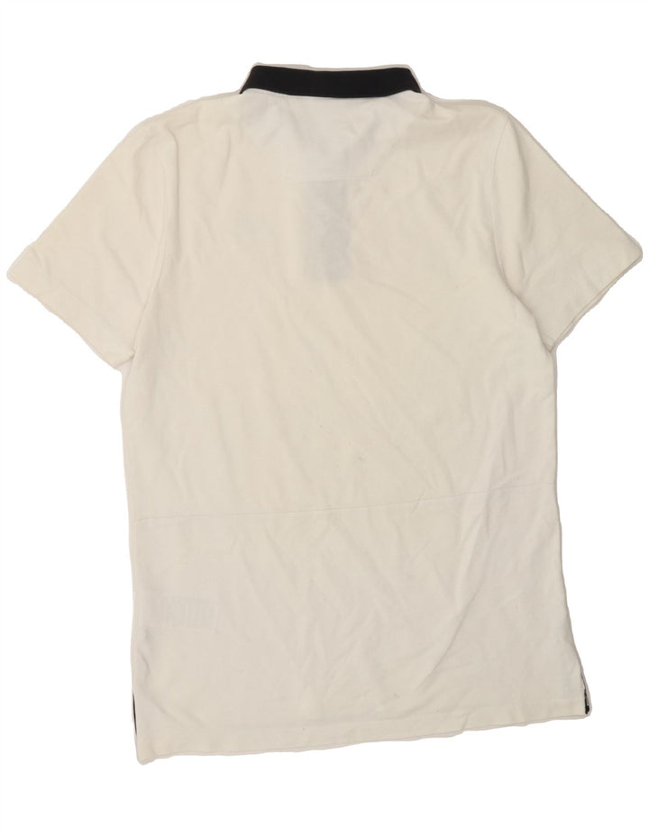 NIKE Mens Polo Shirt Medium White Cotton Vintage Nike and Second-Hand Nike from Messina Hembry 