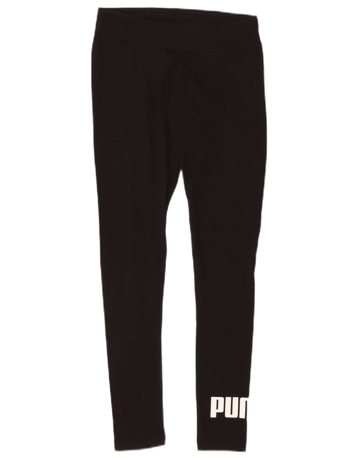 Puma Womens Graphic Leggings UK 10 Small Black