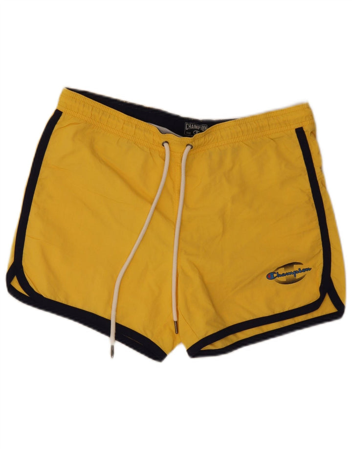 Pantaloncini da bagno da uomo Champion giallo medio