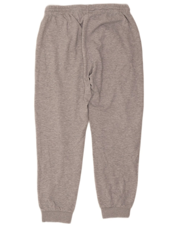 Pantaloni da tuta con grafica Kappa da uomo Joggers grandi in cotone grigio