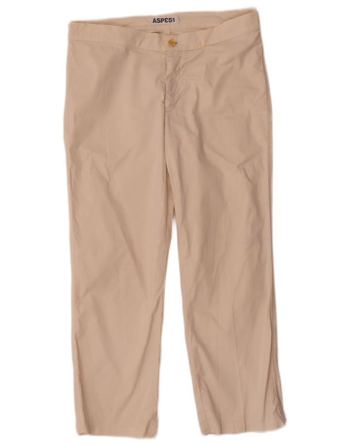 Pantaloni Corti Dritti Donna Aspesi IT 44 Medio W30 L23 Cotone Beige