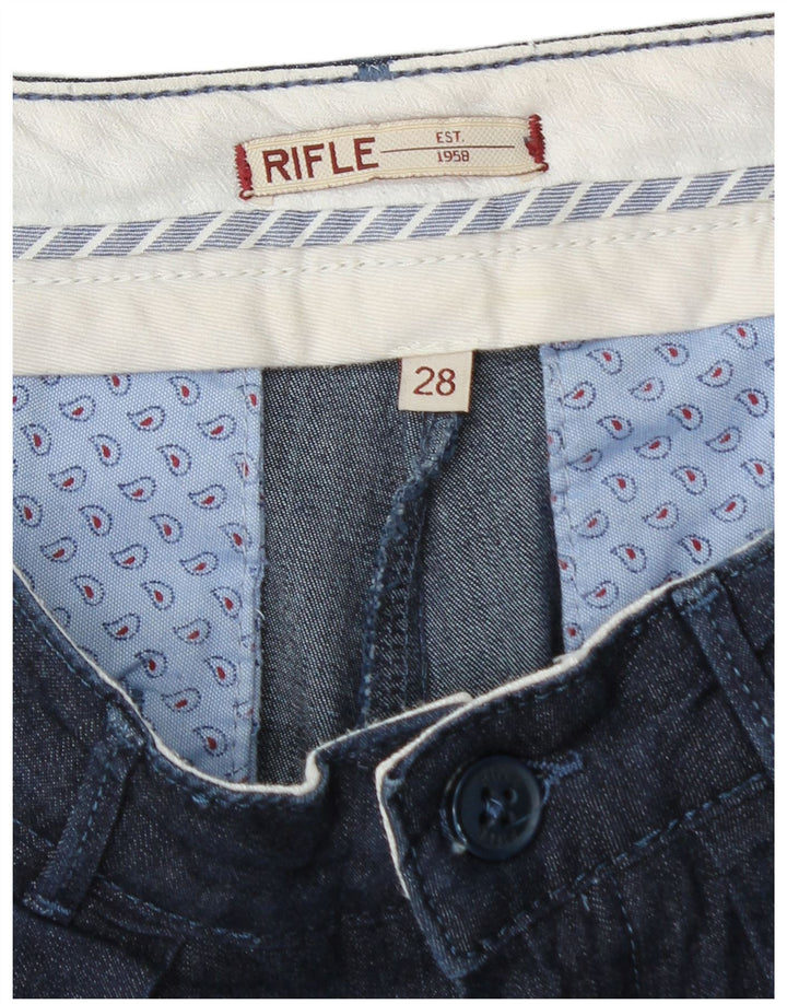 Pantaloni cropped con pegging da donna Rifle W28 L24 Blu navy